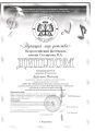 Диплом ученицы – лауреата II степени Всероссийского фестиваля им. Столярова В.А. «Звучащий мир детства» (г. Череповец)