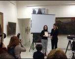 Моя ученица получила диплом 1й степени в городской олимпиаде. Вручение. 