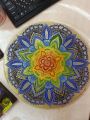 мандала , роспись деревянного круга
