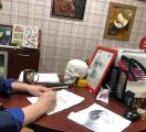 Создание конструктивного рисунка гипса Аполлона. Ученик (55 лет)
