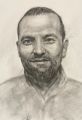 Портрет участника СВО Никитин Алексей Владимирович, б., масло, сухая кисть, 2025, Дмитриева Л.В.